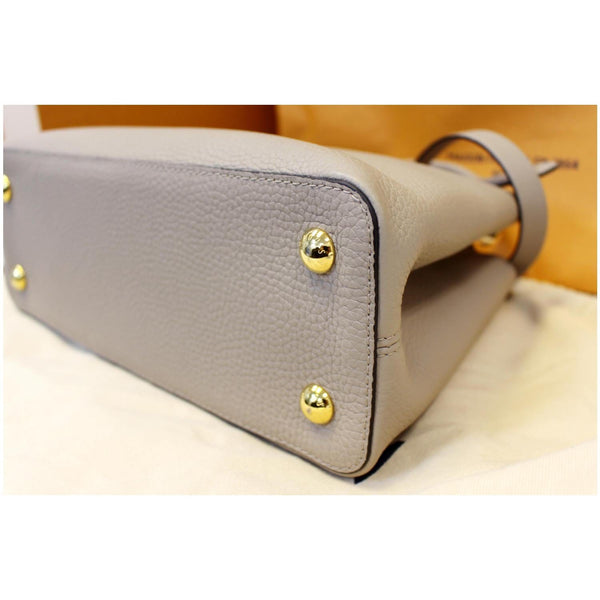 LOUIS VUITTON Capucines PM Taurillon Leather Shoulder Bag Galet-US