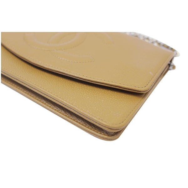CHANEL Timeless WOC Caviar Leather Clutch Crossbody Bag Beige-US