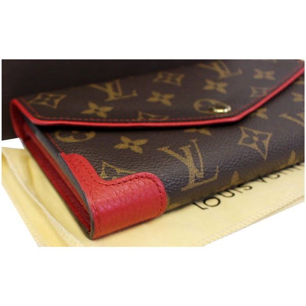 LOUIS VUITTON Sarah Retiro Monogram Canvas Wallet Brown/Cerise-US