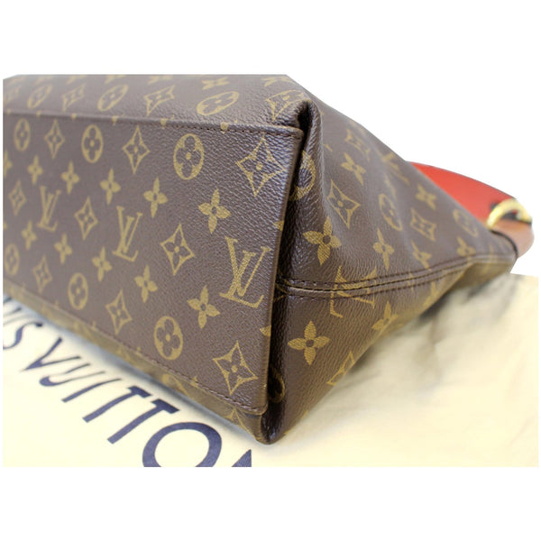 LOUIS VUITTON Tuileries Monogram Canvas Hobo Bag Caramel-US