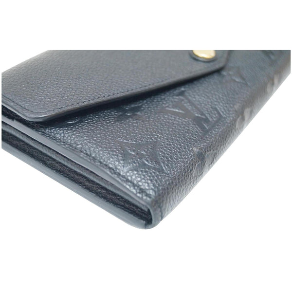 LOUIS VUITTON Sarah Empreinte Leather Wallet Black-US