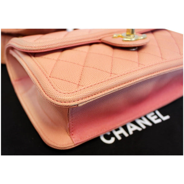 Chanel Sunset On The Sea Caviar Leather Small Flap exterior