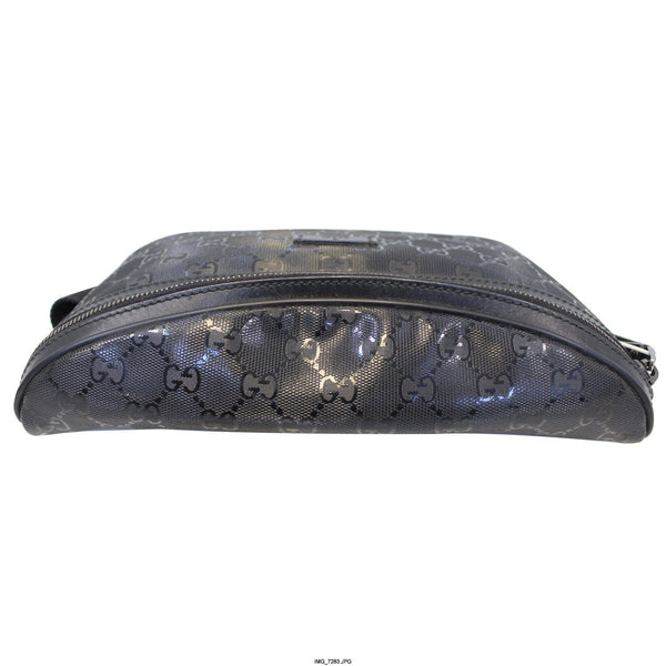 GUCCI GG Imprime Monogram Waist Bum Bag Black 233269