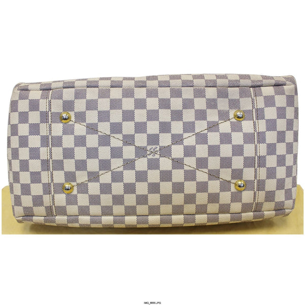LOUIS VUITTON Artsy MM Damier Azur Shoulder Bag White-US