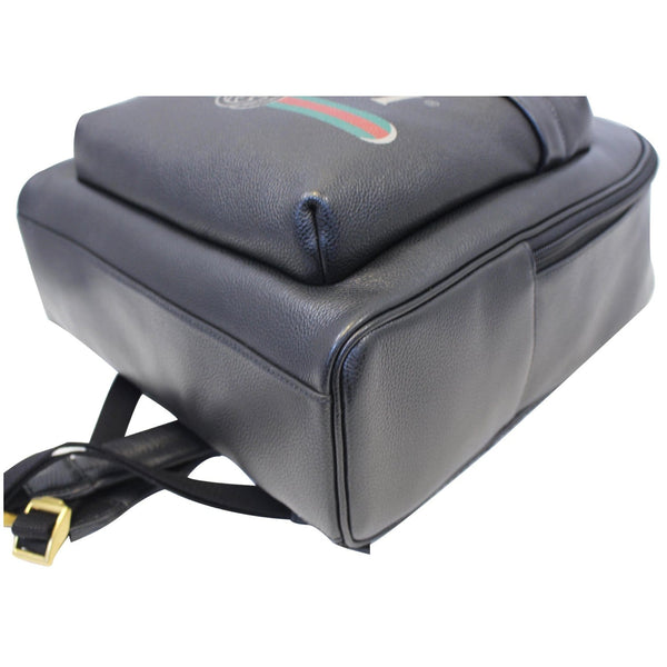 Gucci Leather Print Backpack Bag Black - gucci women