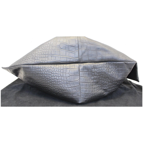 Versace Large Scale Embossed Leather Bag - Bottom View