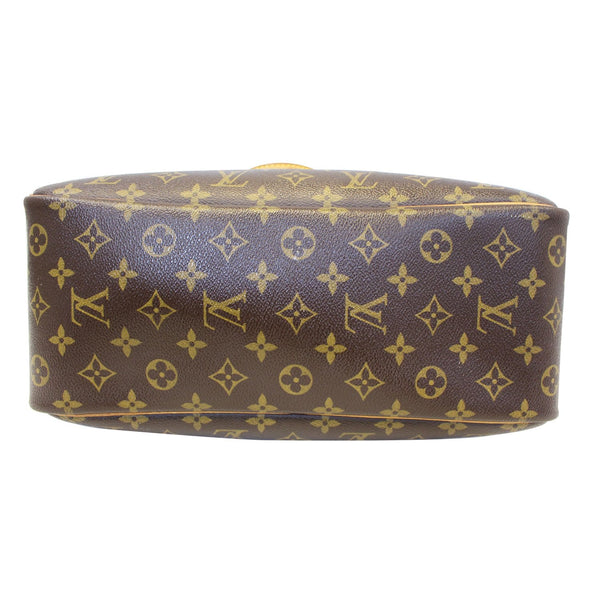 LOUIS VUITTON Deauville Monogram Canvas Boston Satchel Bag Brown