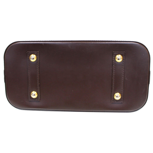 LOUIS VUITTON Alma PM Damier Ebene Satchel Bag Brown