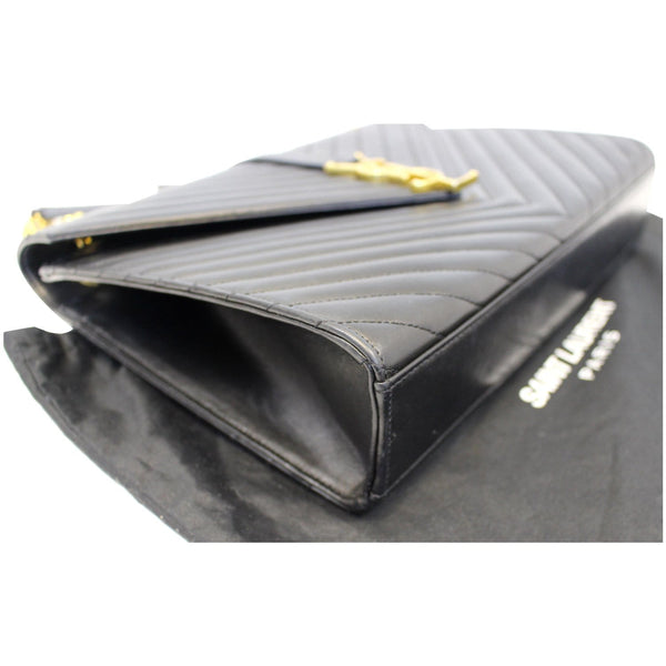 YVES Saint Laurent Large Envelope Chain Shoulder Bag Black