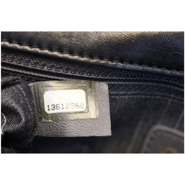 CHANEL Westminster Pearl Flap Lambskin Medium Shoulder Bag Black-US