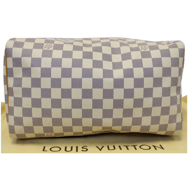LOUIS VUITTON Speedy 30 Damier Azur Satchel Handbag White-US