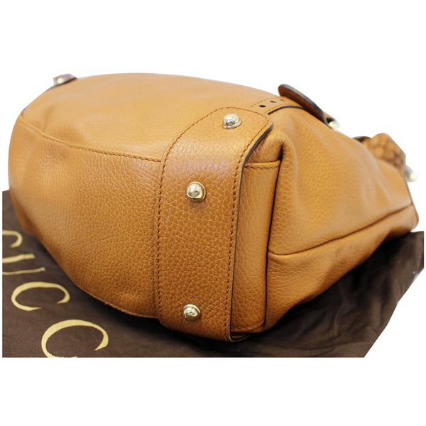 GUCCI Pelham Brown Leather Hobo Bag 336654-US