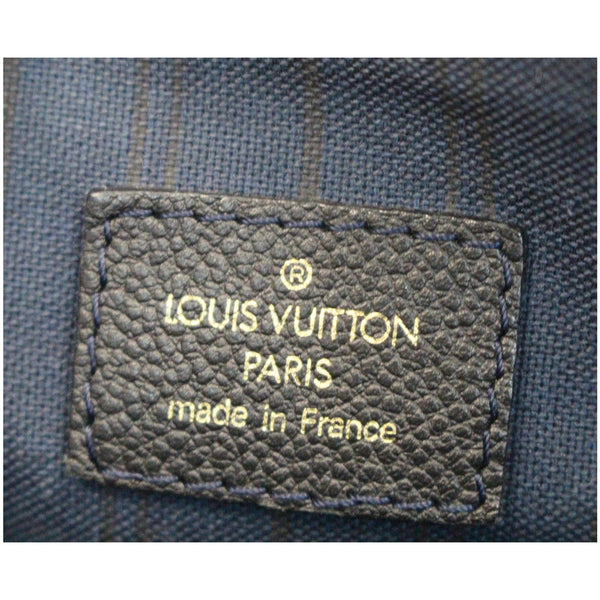 LOUIS VUITTON Lumineuse PM Monogram Empreinte Leather Shoulder Bag Black