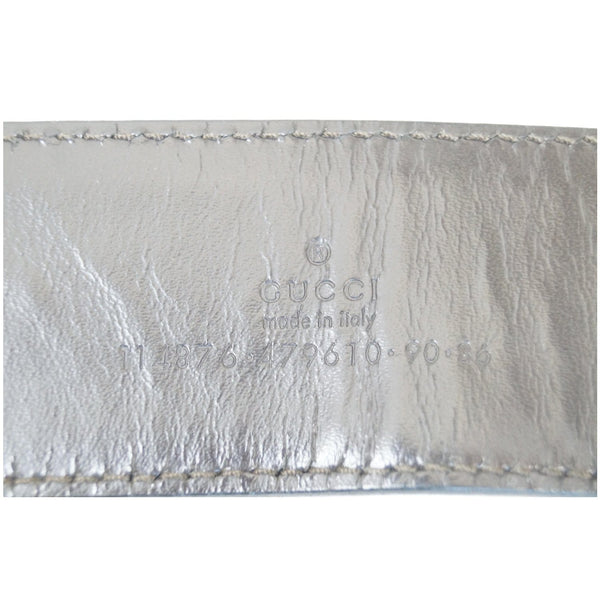 GUCCI Interlocking G Buckle GG Monogram Belt Beige 90/36