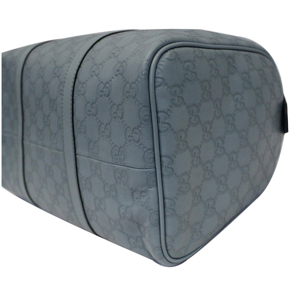 GUCCI Medium Joy Guccissima Leather Boston Bag Turquoise