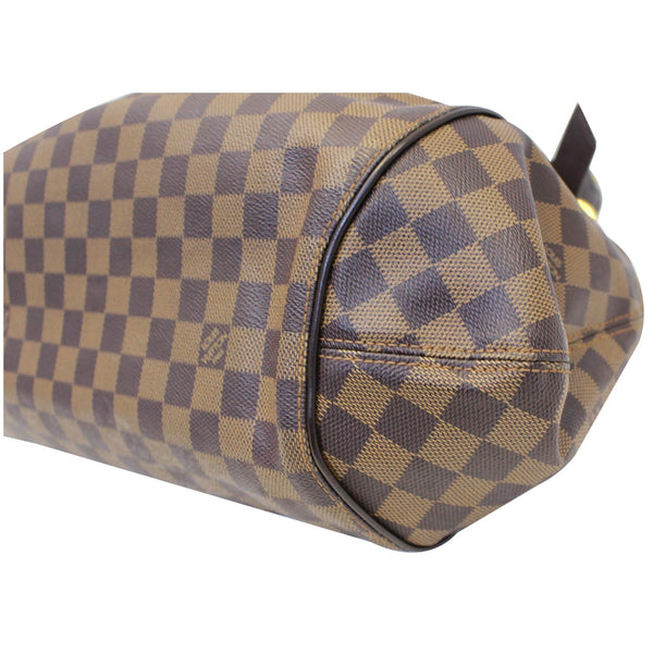 LOUIS VUITTON Sistina GM Damier Ebene Shoulder Handbag Brown-US