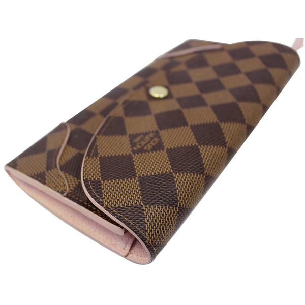 LOUIS VUITTON Caissa Damier Ebene Wallet Rose Ballerine-US