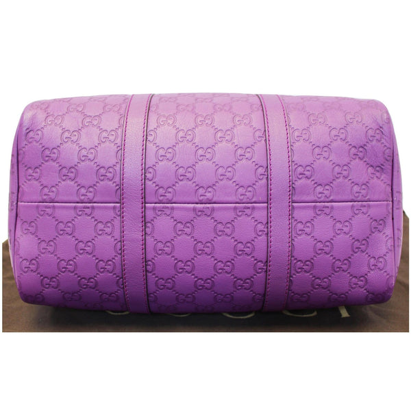 GUCCI Medium Joy Guccissima Leather Boston Bag Purple 265697