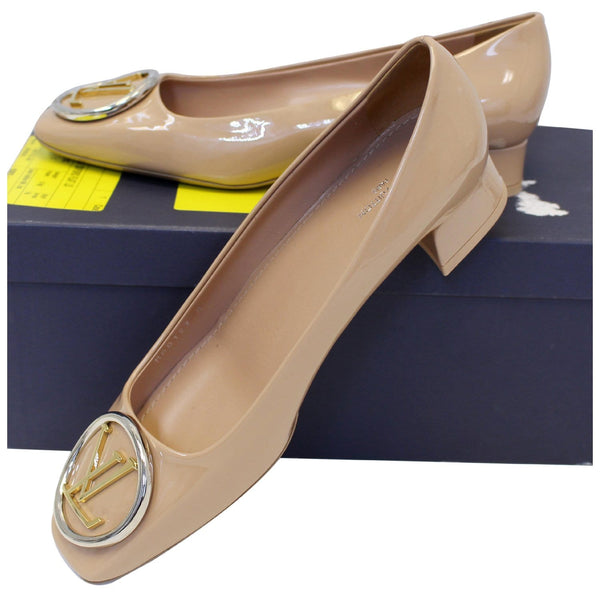 Louis Vuitton Madeleine Ballerina Patent Leather Blush - online