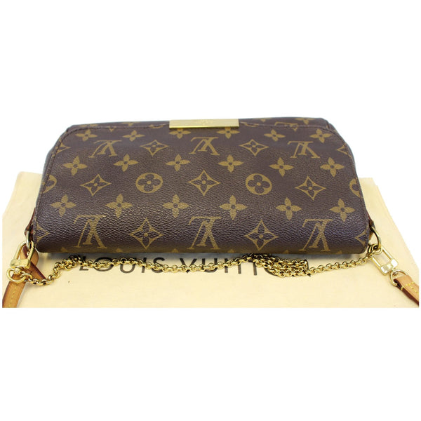 LOUIS VUITTON Favorite MM Monogram Canvas Crossbody Bag Brown