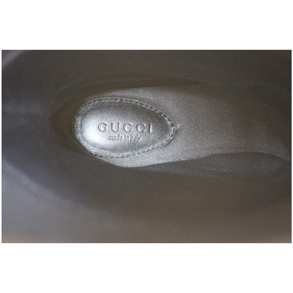 Gucci Flat Rubber Boots GG Supreme Monogram Blooms - interior