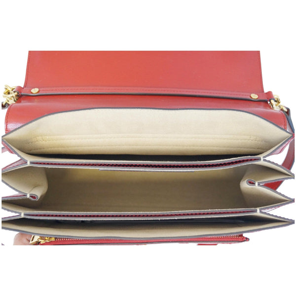 GIVENCHY GV3 Medium Goatskin Quilted Shoulder Bag Red