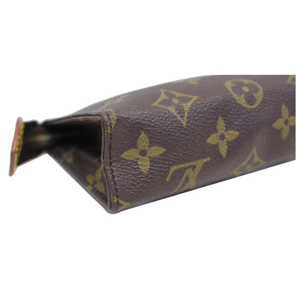 LOUIS VUITTON Toiletry 15 Monogram Canvas Cosmetics Pouch Brown