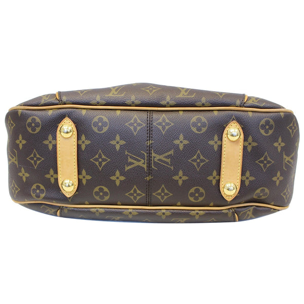 LOUIS VUITTON Galliera PM Monogram Canvas Shoulder Handbag Brown