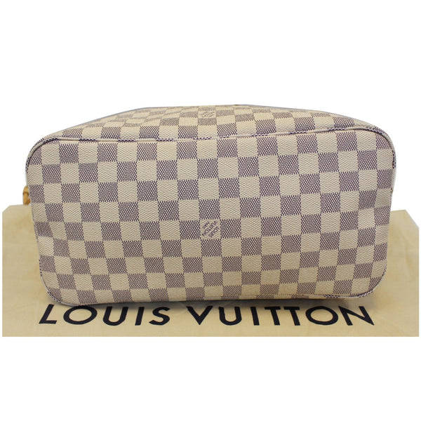 Louis Vuitton Neverfull MM Damier Azur Tote Bag - bottom view