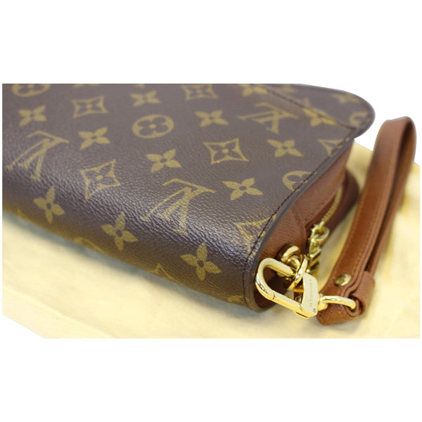 LOUIS VUITTON Orsay Monogram Canvas Clutch Bag Brown