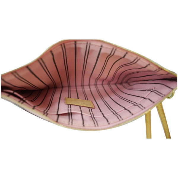 Louis Vuitton Pochette Wristlet Neverfull MM Pouch inside view