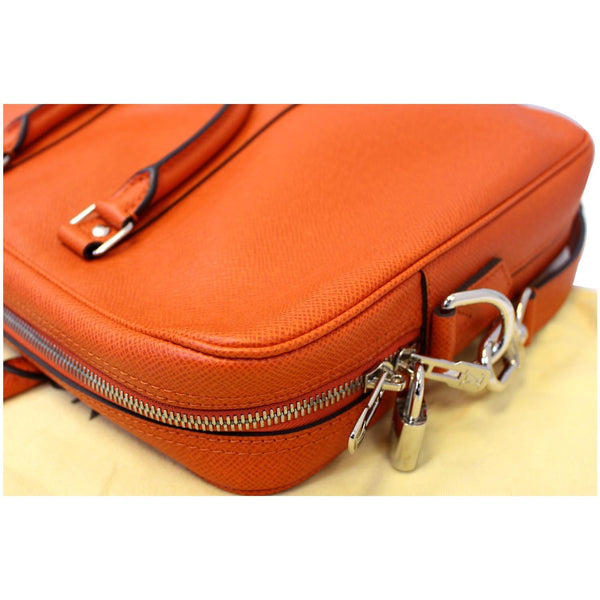 LOUIS VUITTON Porte-Documents Voyage PM Briefcase Taiga Leather Orange-US