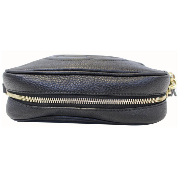 GUCCI Soho Disco Pebbled Leather Small Crossbody Bag Black