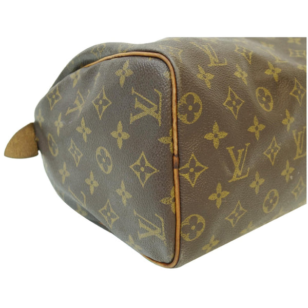 Louis Vuitton Speedy 25 leather stitched Satchel Bag