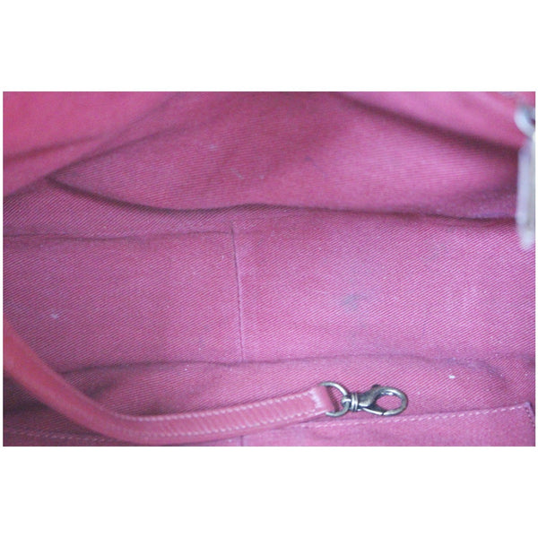 Chanel Flap Red Soft Caviar Shoulder Crossbody Bag - interior