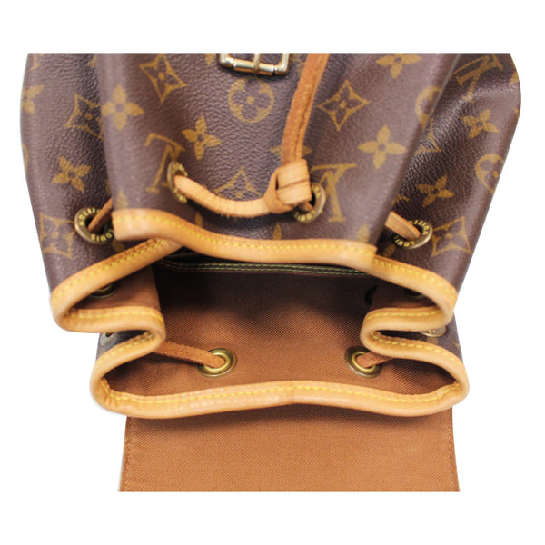 LOUIS VUITTON Montsouris PM Monogram Canvas Backpack Brown