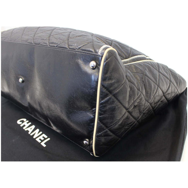 Chanel Tote Bag East West Large Lambskin Leather black