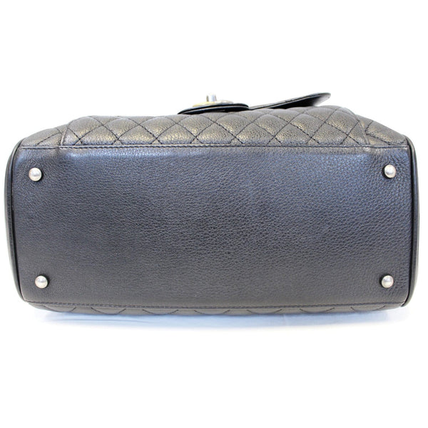 CHANEL Metallic Grained Calfskin Quilted Leather Bowling Bag-US