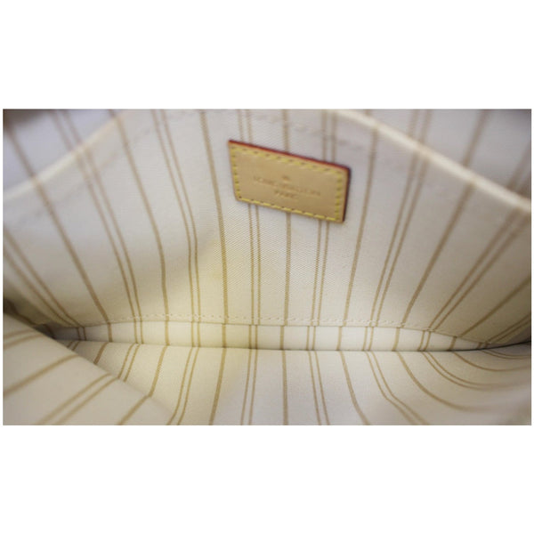 LOUIS VUITTON Pochette Wristlet Pouch Damier Azur Neverfull MM White