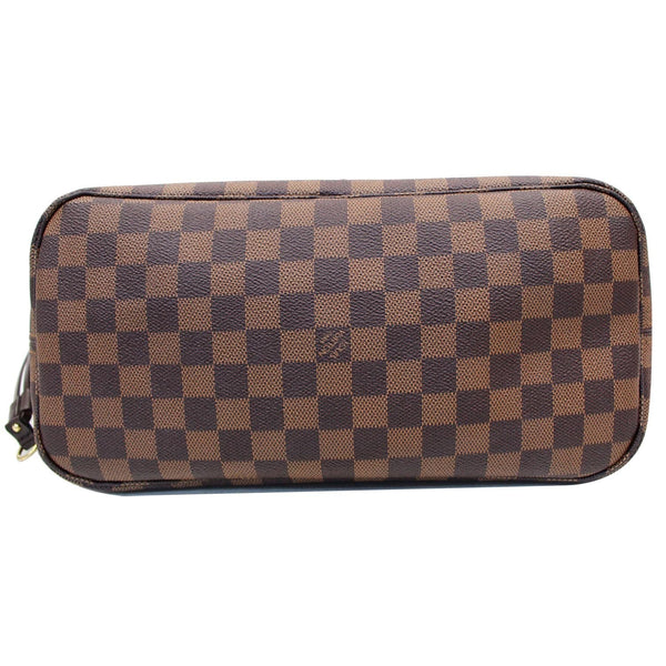 preowned LV Neverfull MM Damier Ebene Bag Brown