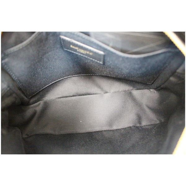 YVES SAINT LAURENT Camera Velvet Crossbody Bag Black