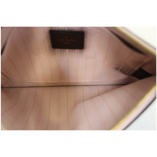 LOUIS VUITTON Pochette Wristlet Pouch Damier Ebene Neverfull MM/GM Brown