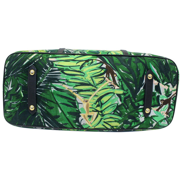 LOUIS VUITTON Ailleurs Cabas GM Printed Canvas Shoulder Bag Green-US