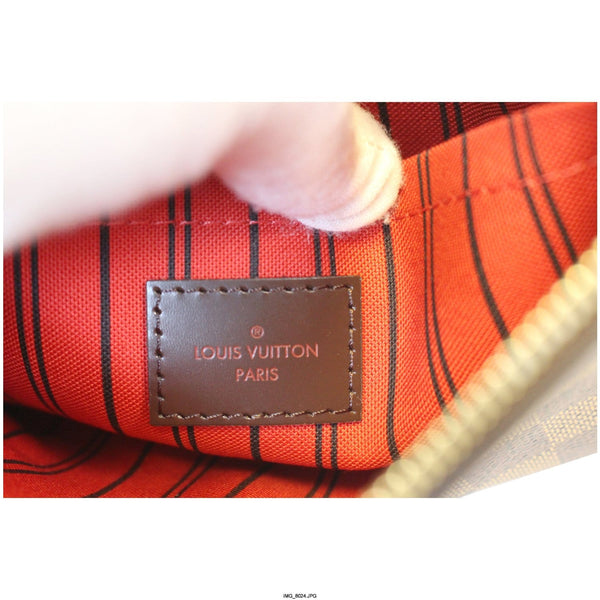 LOUIS VUITTON Pochette Wristlet Pouch Damier Ebene Neverfull MM-US