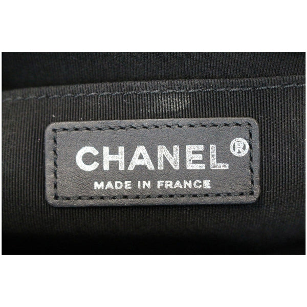 CHANEL Medium Boy Quilted Caviar Leather Shoulder Bag Black