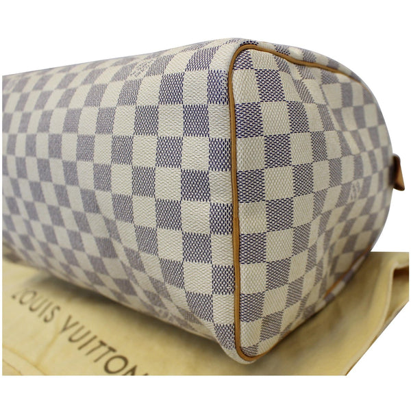 LV Speedy 30 Damier Azur Satchel Bag - Bottom right view