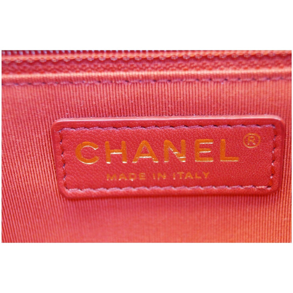 Chanel Jumbo Classic Single Flap Bag Leather Red logo