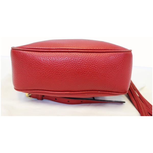 GUCCI Soho Disco Pebbled Leather Small Crossbody Bag Red-US