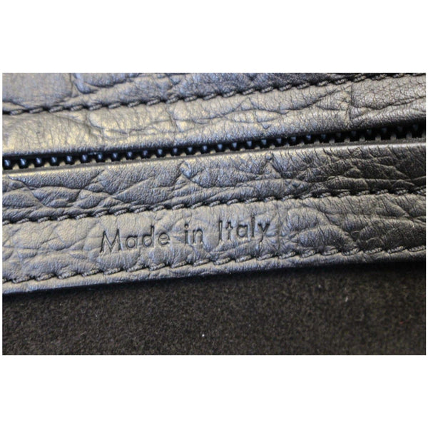 CELINE Croc Stamped Embossed Leather Medium Phantom Luggage Tote Bag-US