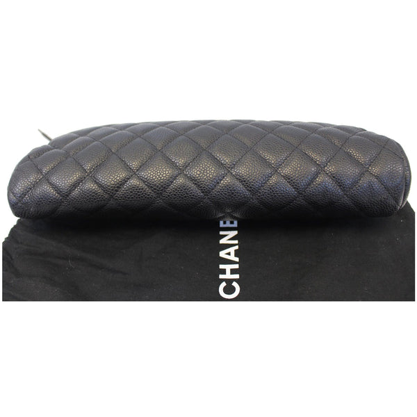 CHANEL Timeless Caviar Quilted Leather Clutch Black-US